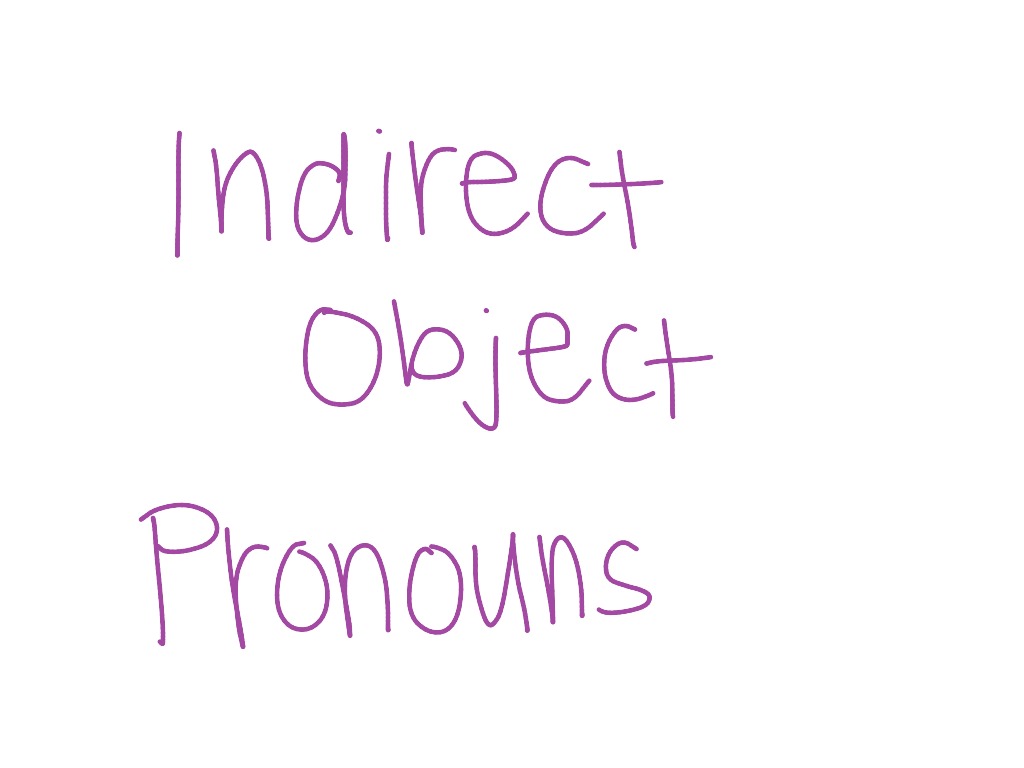 showme-indirect-object-pronouns