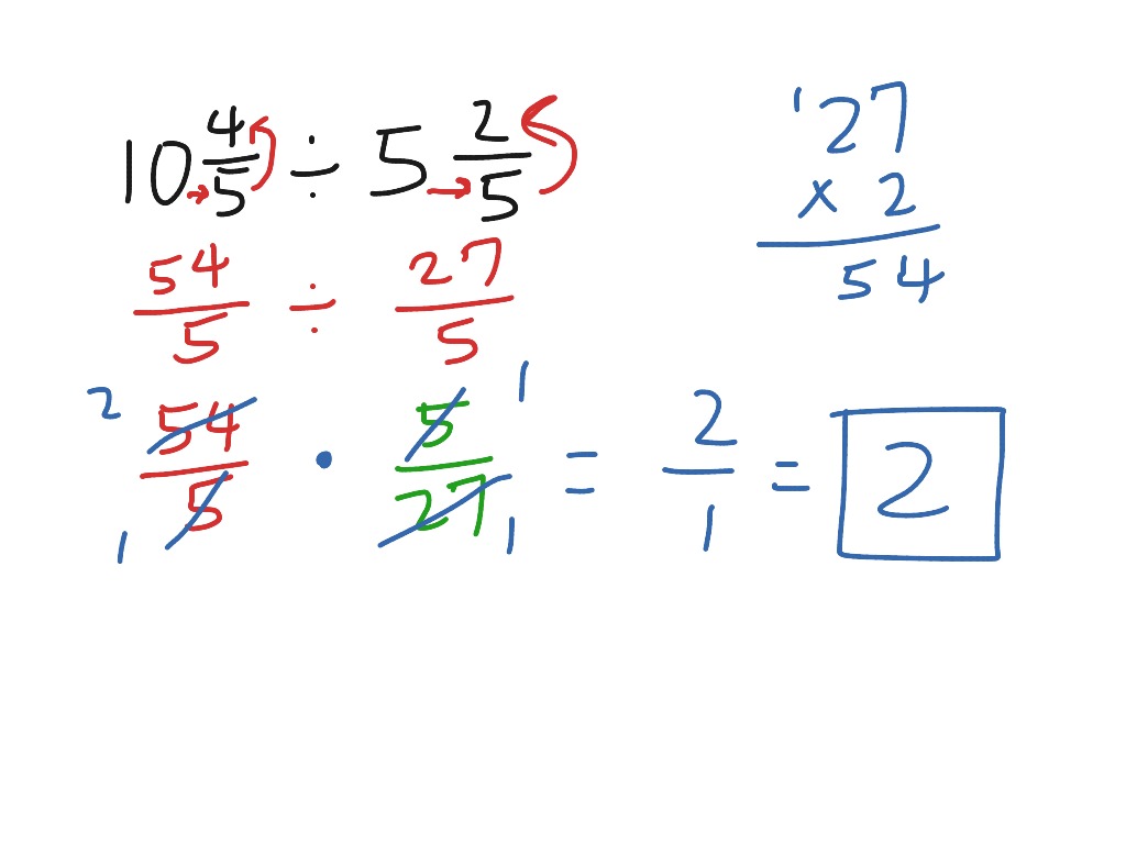 (Math6) Dividing Fractions & Mixed Numbers | Math | ShowMe