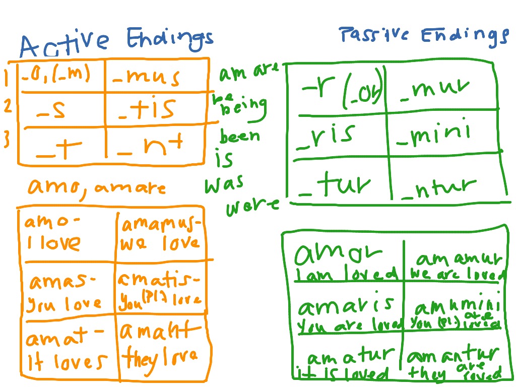 Latin Ii Passive Voice Notes Part 2 Language Latin English Showme 1980