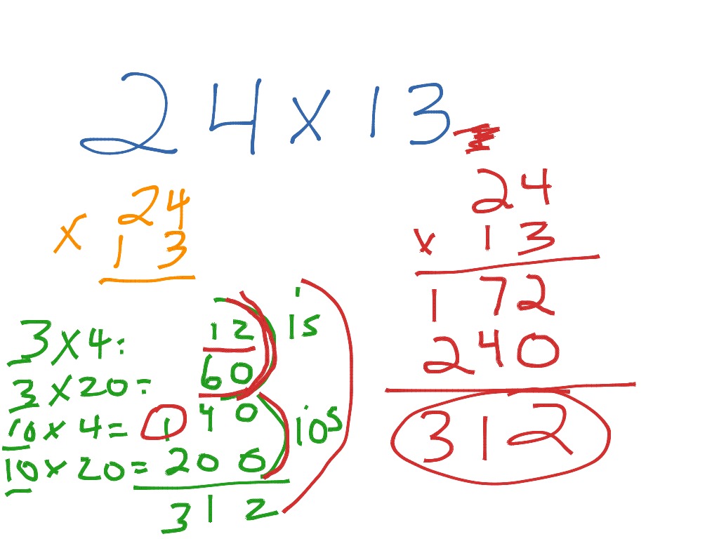 2x2 standard form | Math, Elementary Math, math 4th grade | ShowMe