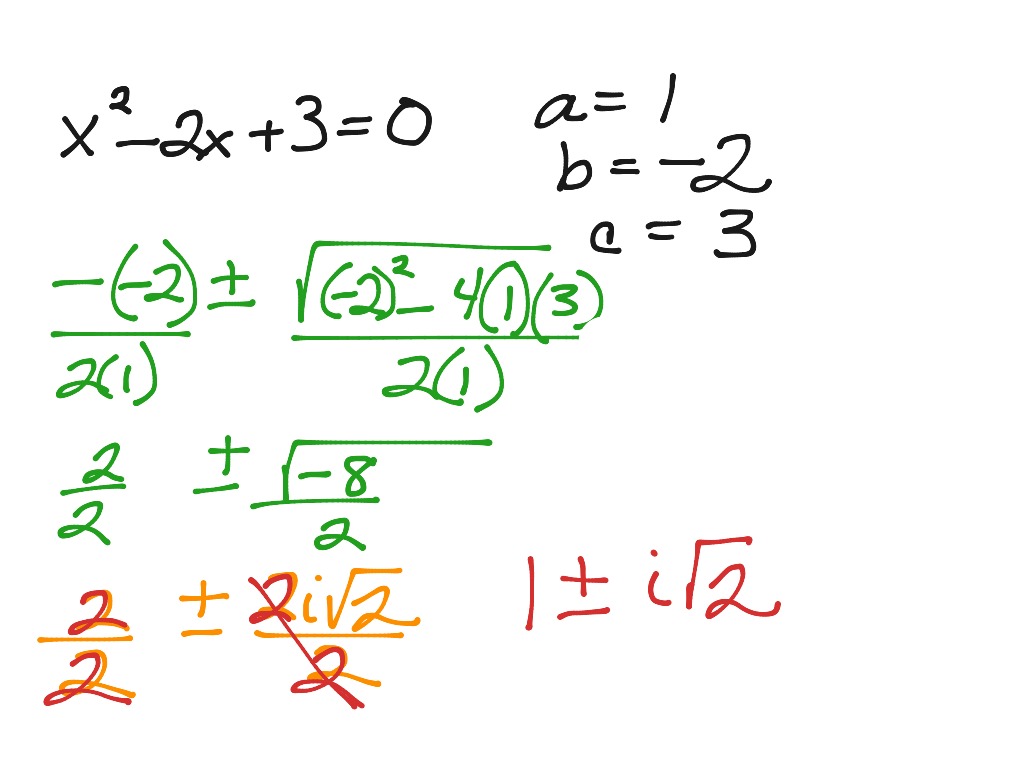 Quad form practice 43 | Math, Algebra, Quadratic Formula | ShowMe