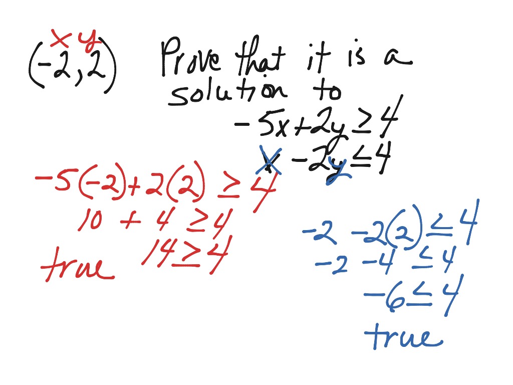 Proving solution | Math | ShowMe