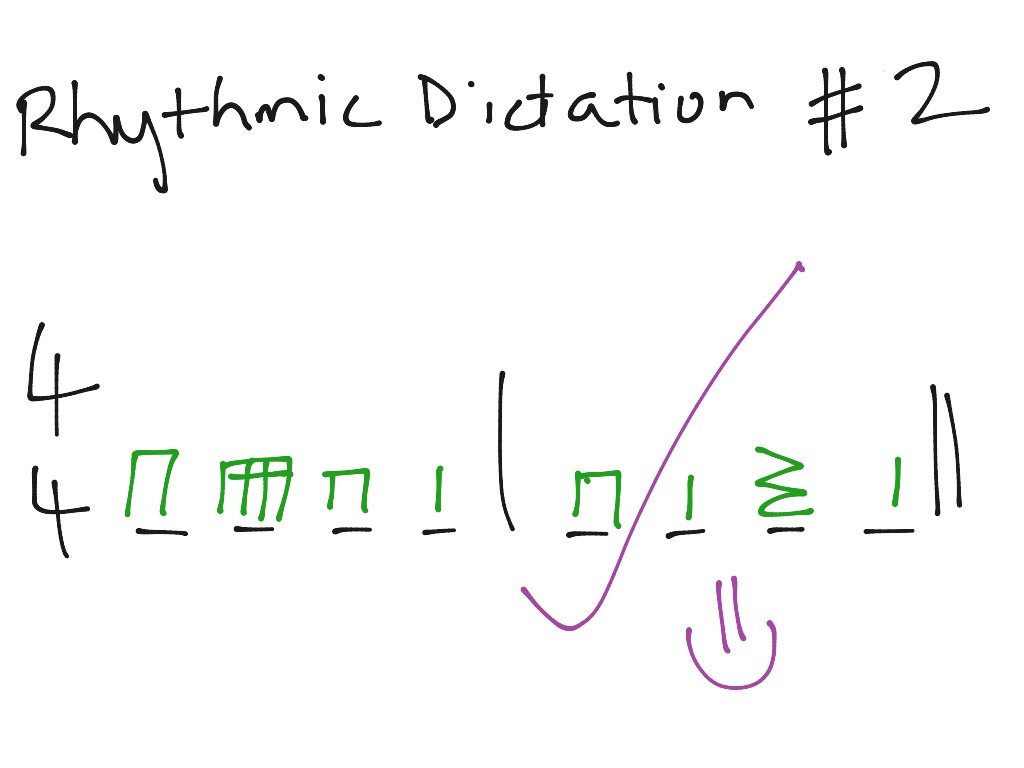 Rhythmic Dictation Practice 2 Music Music Theory Showme 9651