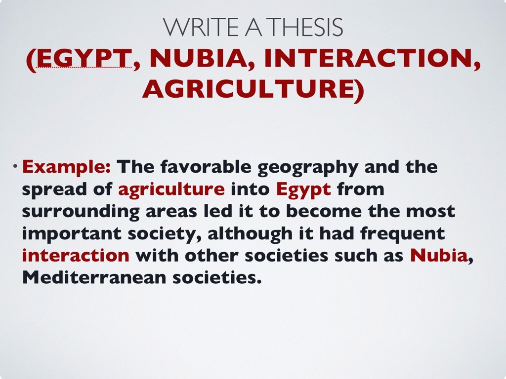 thesis statement for egyptian culture