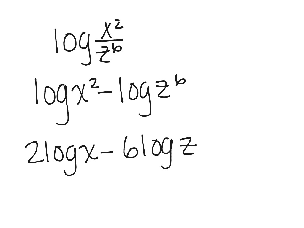 ShowMe condense logarithms