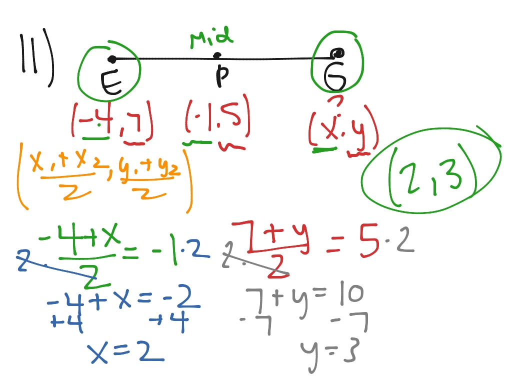 missing endpoint formula