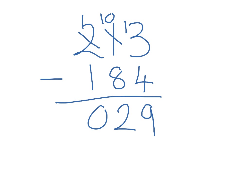 Subtraction with decomposition | Math, Arithmetic, subtraction | ShowMe