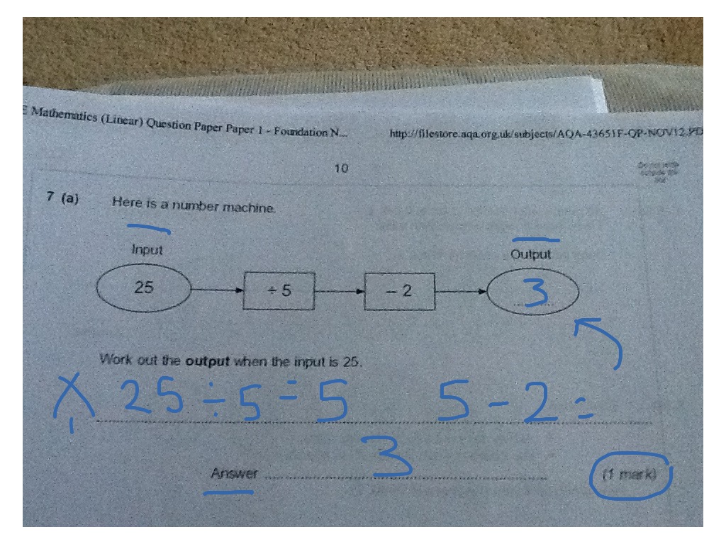 Function machine work out output math arithmetic function machine