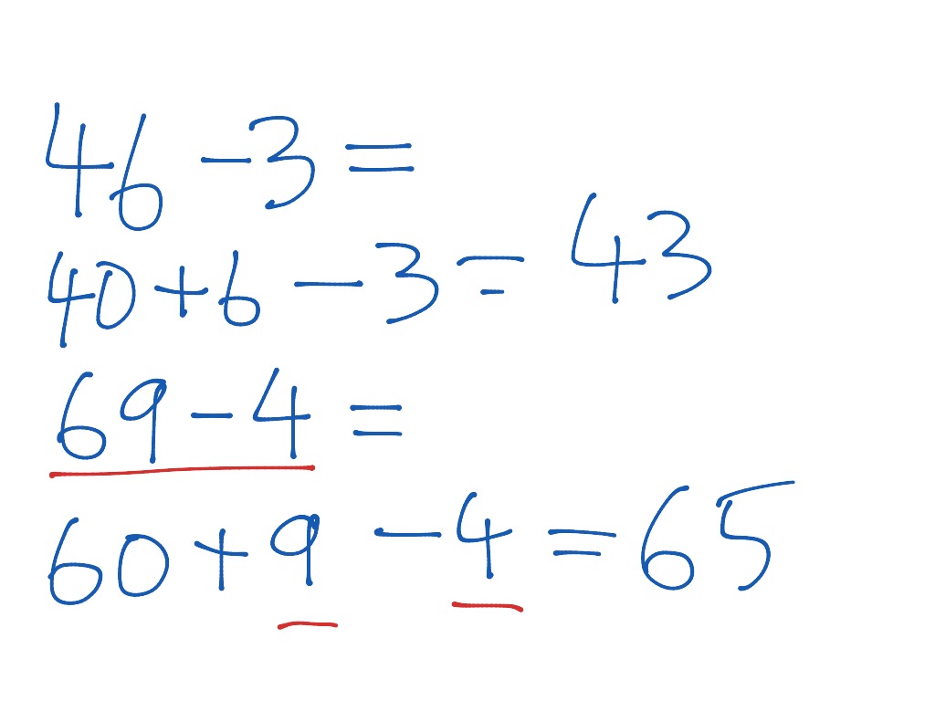 Subtraktion med ental utan tiotalsövergång | Math | ShowMe