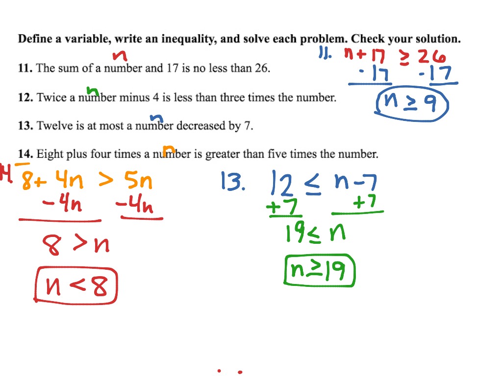 Twice A Number Q Decreased By Five