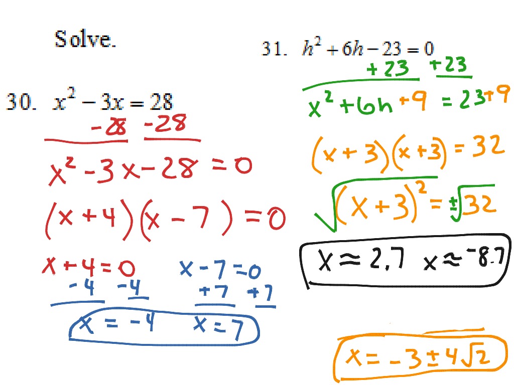 #21-31 Algebra I Final Exam Review | Math, Algebra | ShowMe