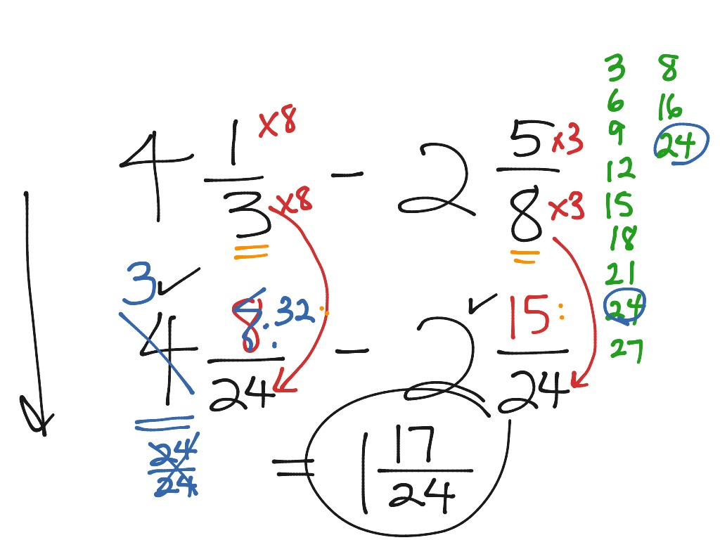 Subtracting with borrowing | Math | ShowMe