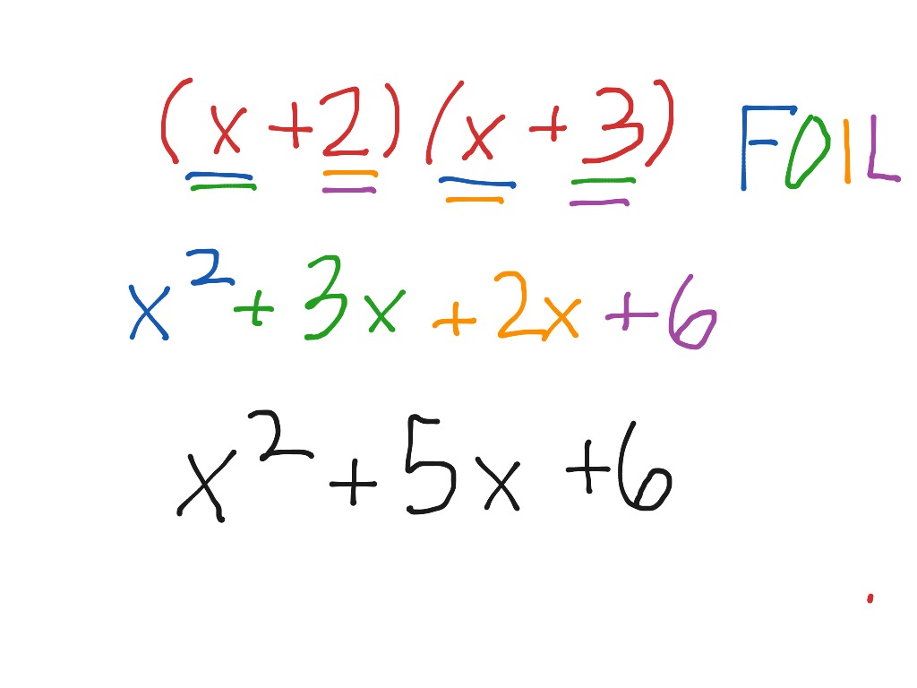 Foil method | Math, Algebra | ShowMe