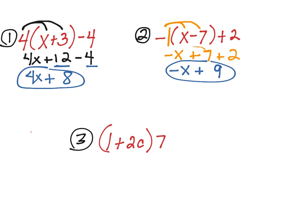 Simplifying Algebraic Expressions Combining Like Terms Math Algebra