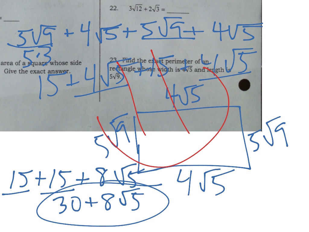 Radicals | Math, geometry | ShowMe