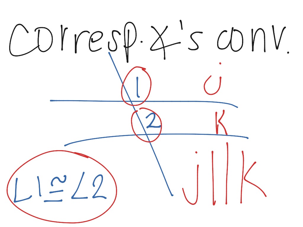 Corresponding Angles Converse | Math | ShowMe