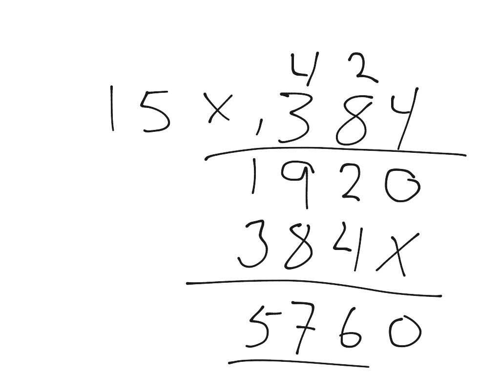 Gange med to og tre cifrene tal | Math | ShowMe