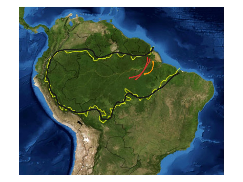 Физическая карта амазонская низменность