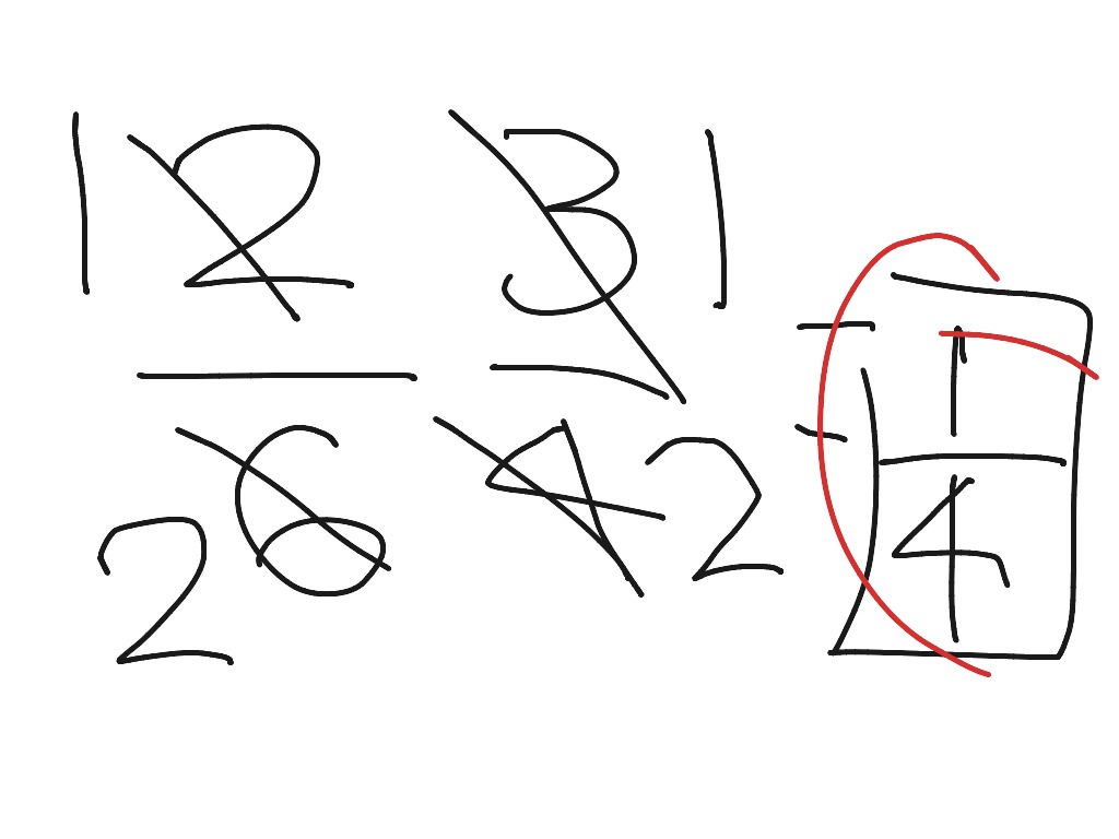 ShowMe Multiply Fractions By Cross Canceling