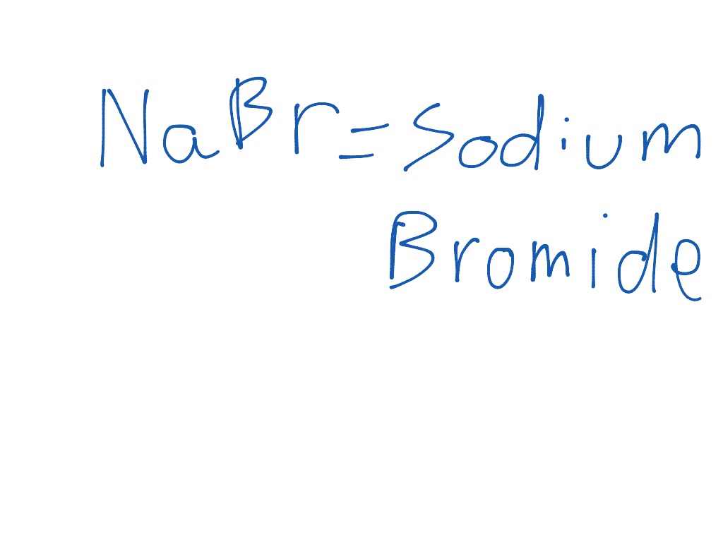 Sodium Bromide Science, Chemistry ShowMe