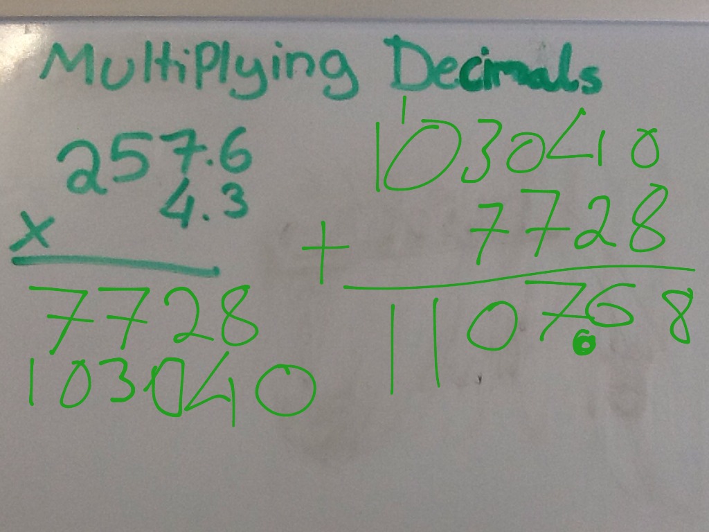 Multiplying Decimals Math Showme 0910