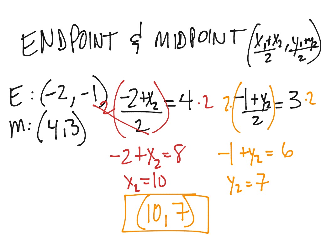 endpoint formula geometry