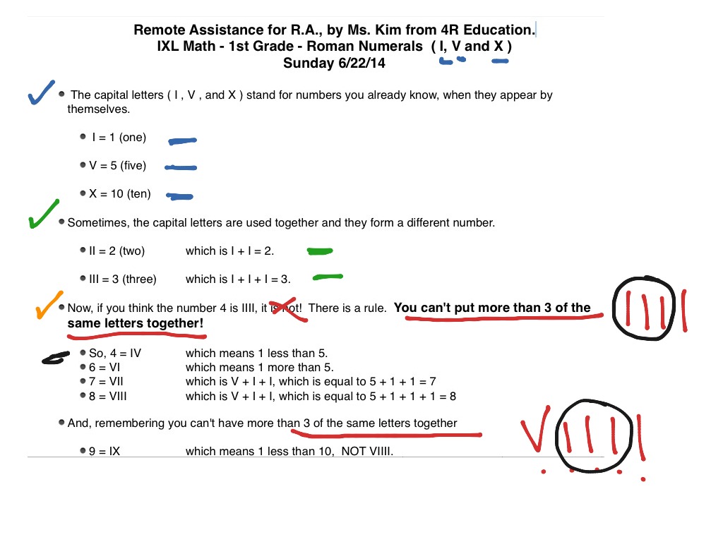 ra-ixl-1a-20-roman-numerals-remote-assist-math-showme