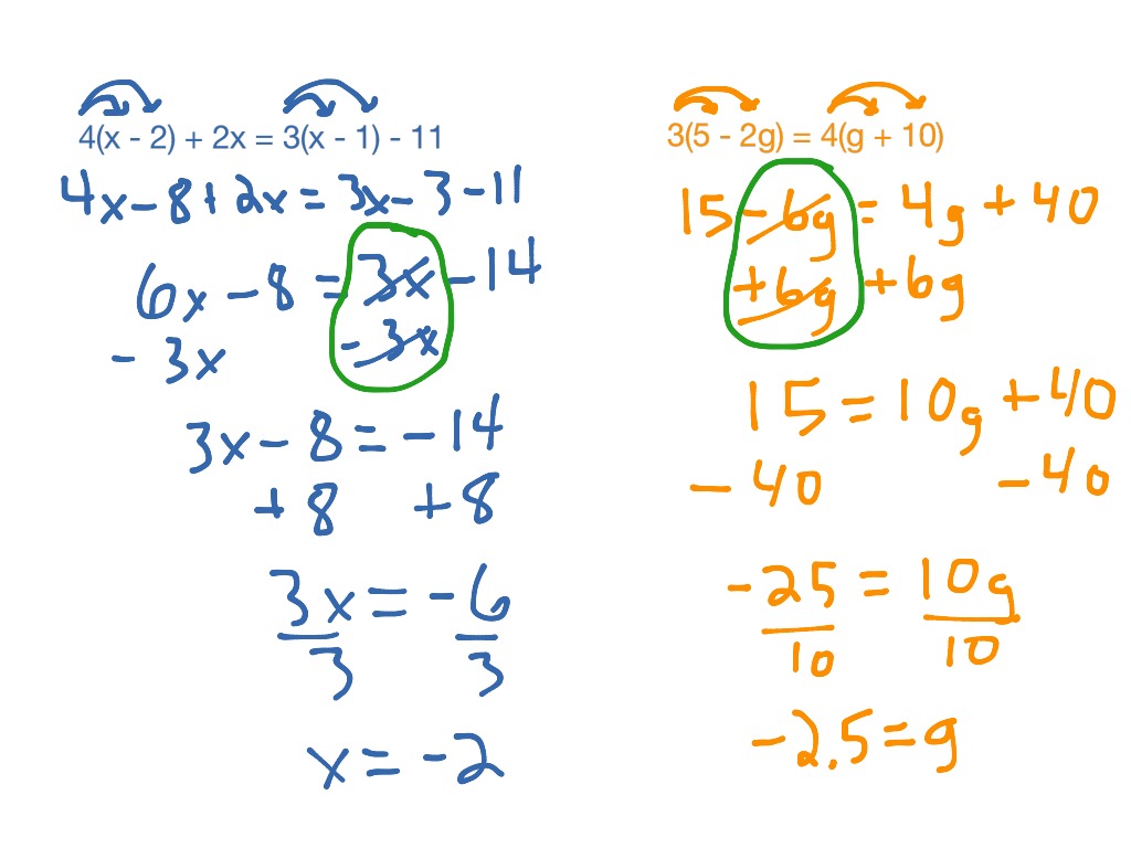 PA 5-3 Variables on Both Sides | Math, Algebra, solving-equations, 8th ...