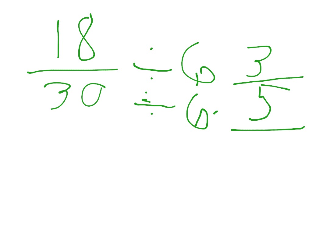Simplify 18 30 Math ShowMe