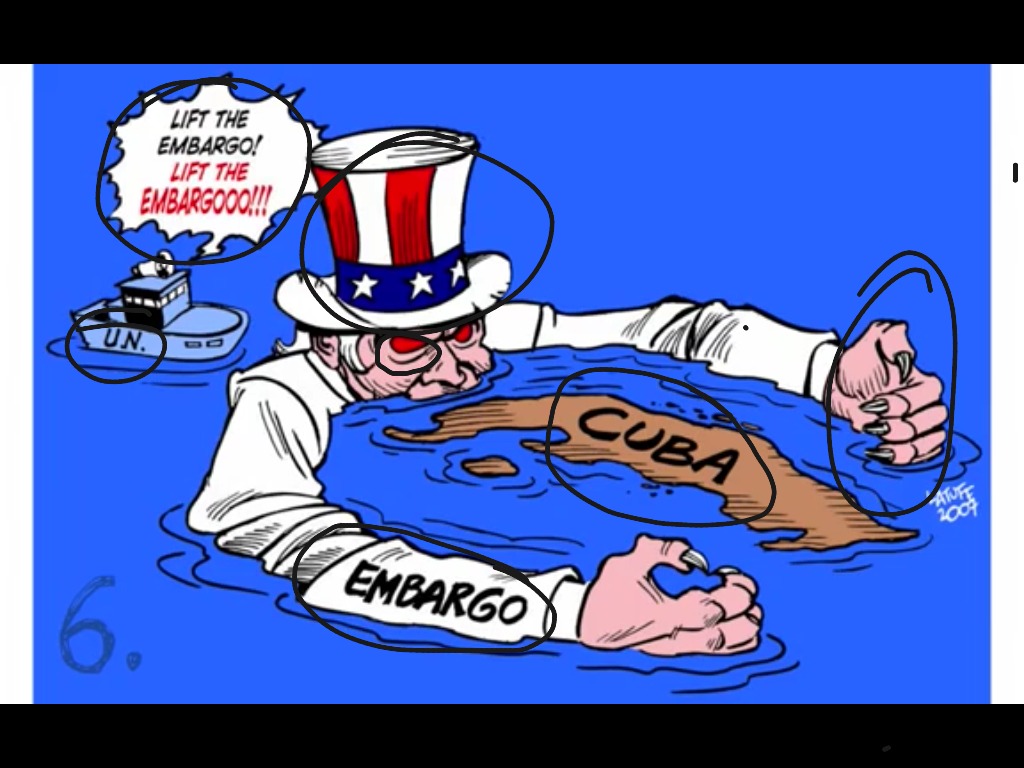 embargo political cartoon