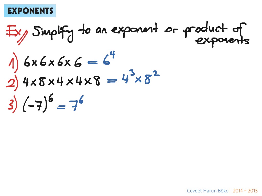 Definition of Exponents | Math, Algebra, exponents | ShowMe