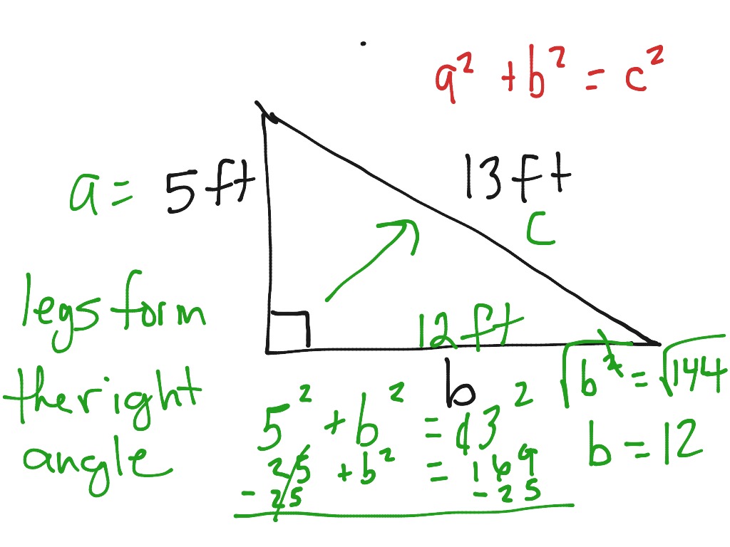 Pythagorean Theorem: I'm missing a leg. | Math | ShowMe