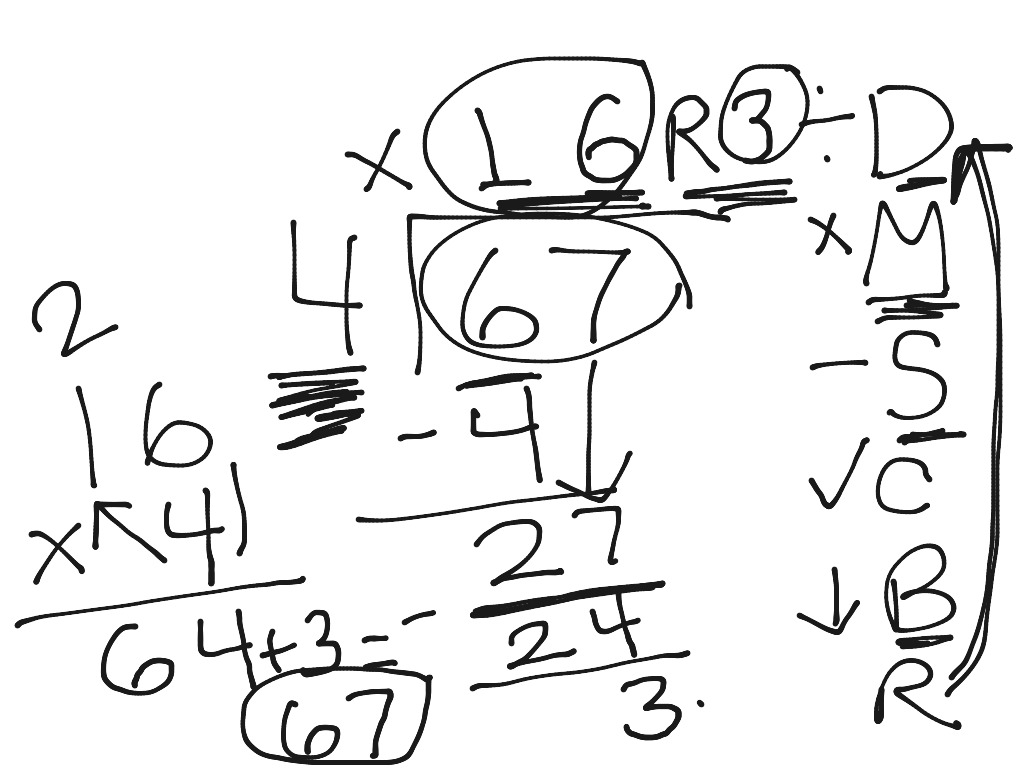 Dividing with a remainder | Math, Elementary Math, math 4th grade | ShowMe