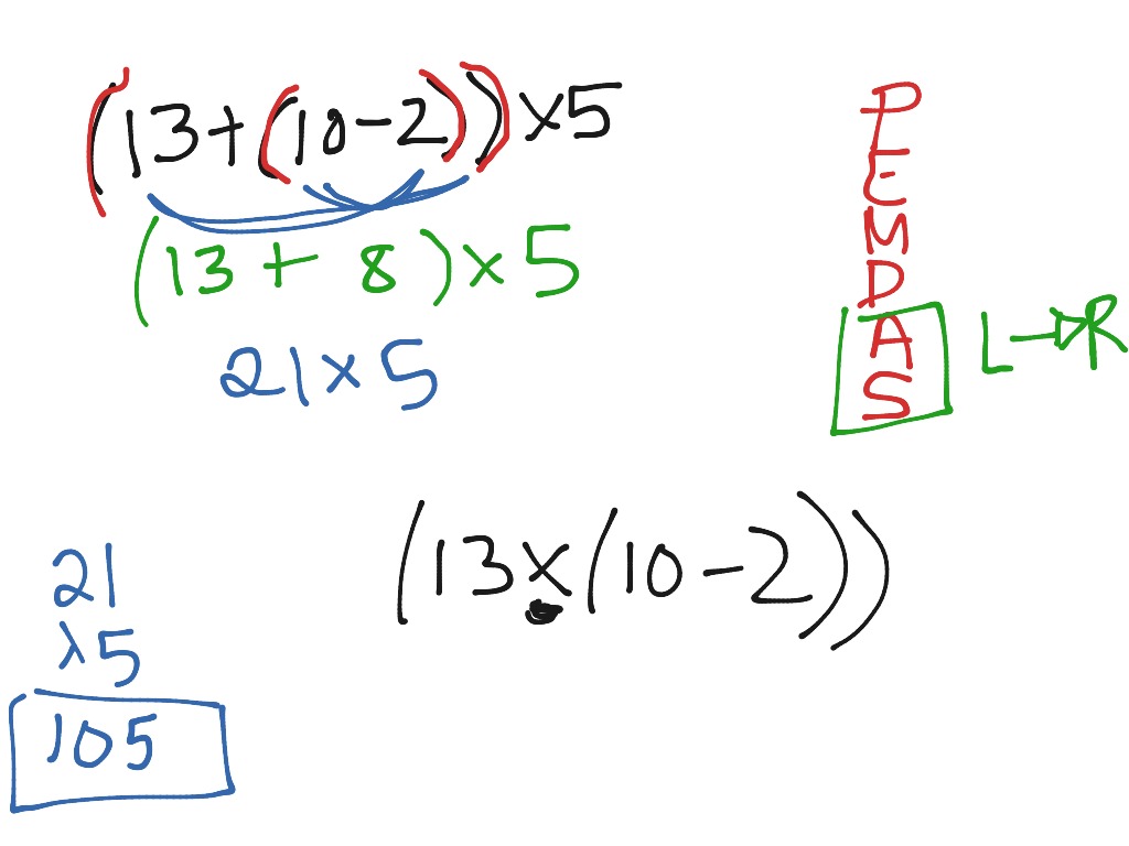 Pemdas With Brackets And Parentheses