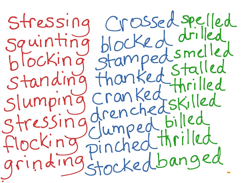 Just words unit 4 english, Spelling, Writing ShowMe