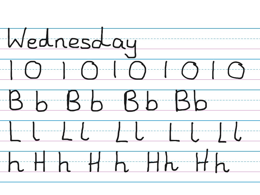 Handwriting - B L H | English, Writing, Handwrinting | ShowMe