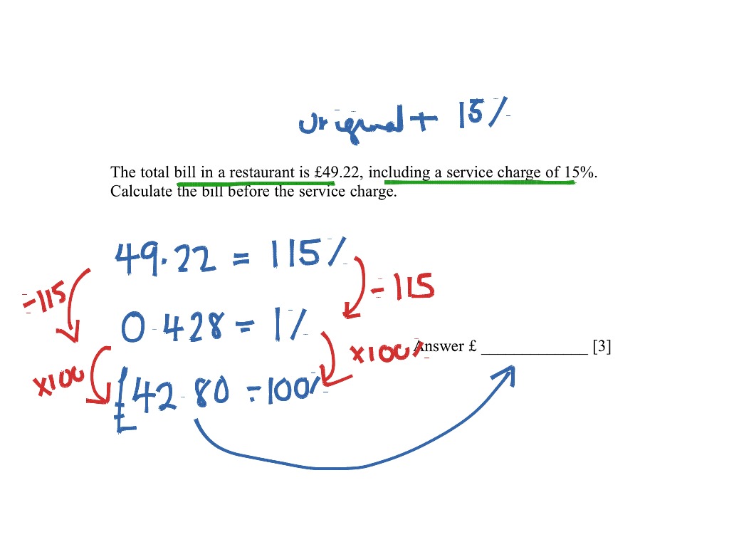 Percentages questions | Math | ShowMe