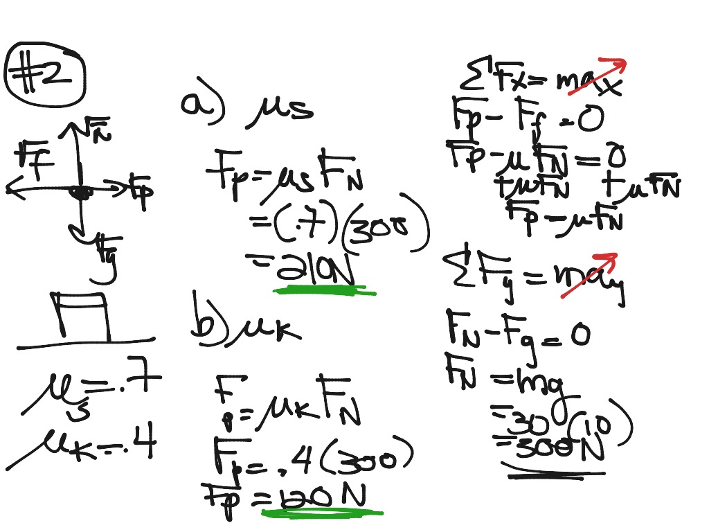 Newton II basic problems | Science, Physics | ShowMe