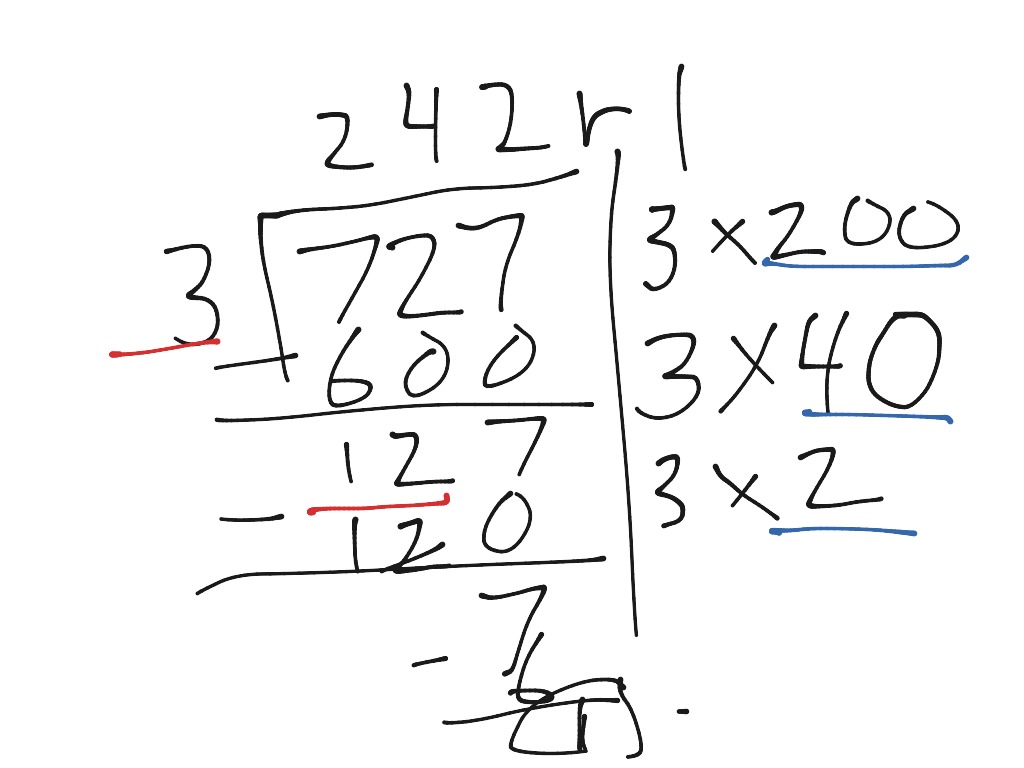 ShowMe - Division chunking