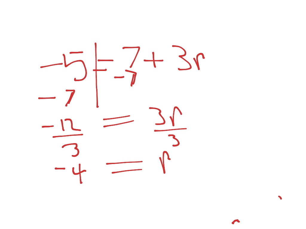 How to do equations with negative numbers | Math, Algebra, solving ...