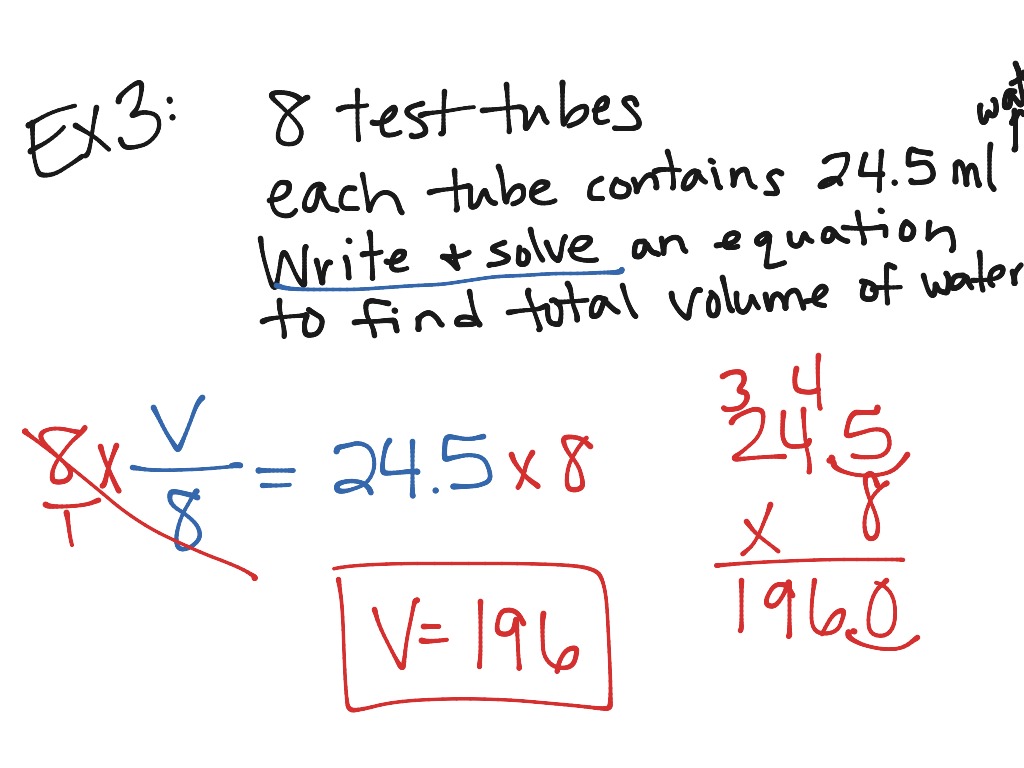 Lesson 8 6 Solve Multiplication And Division Equations Math ShowMe