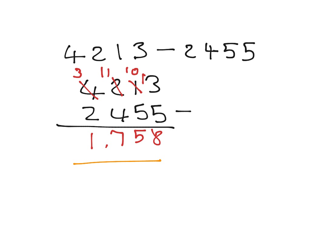 (untitled) | Math, Arithmetic, subtraction | ShowMe