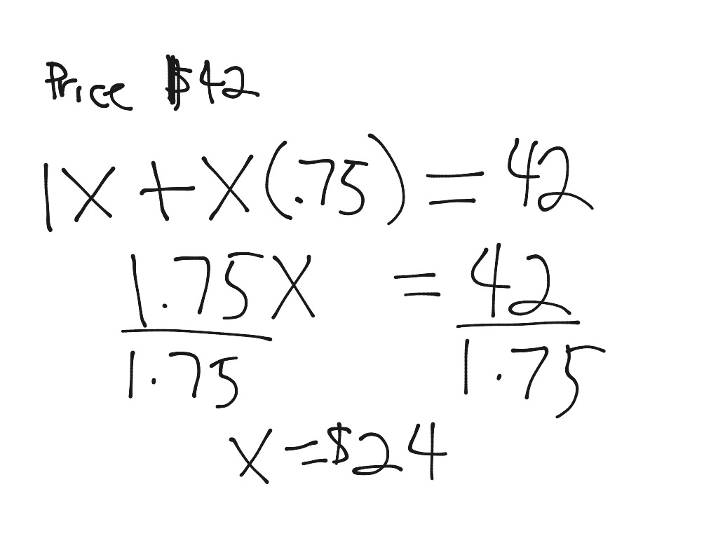 mark-up-math-algebra-showme