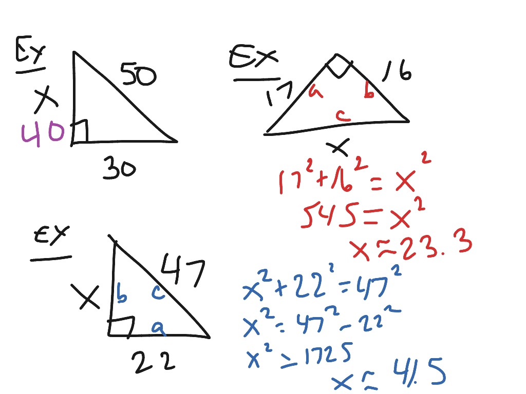 Pythagorean Theorem | Math, Middle School Math, 8th Grade Math, 8.G.7