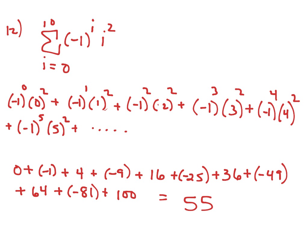 geometric sigma notation calculator