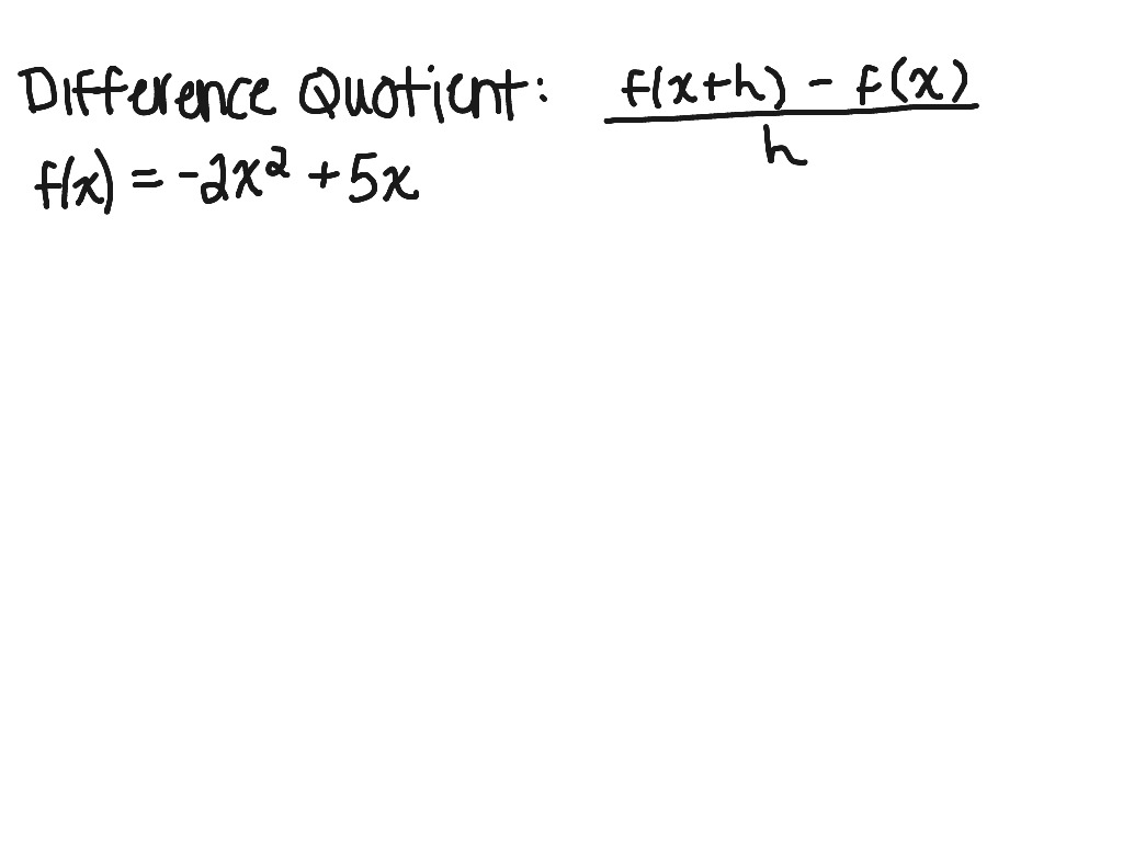 Worksheets Difference Quotient Worksheet difference quotient 2 showme