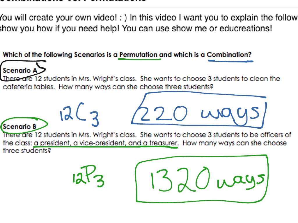 permutation vs combination