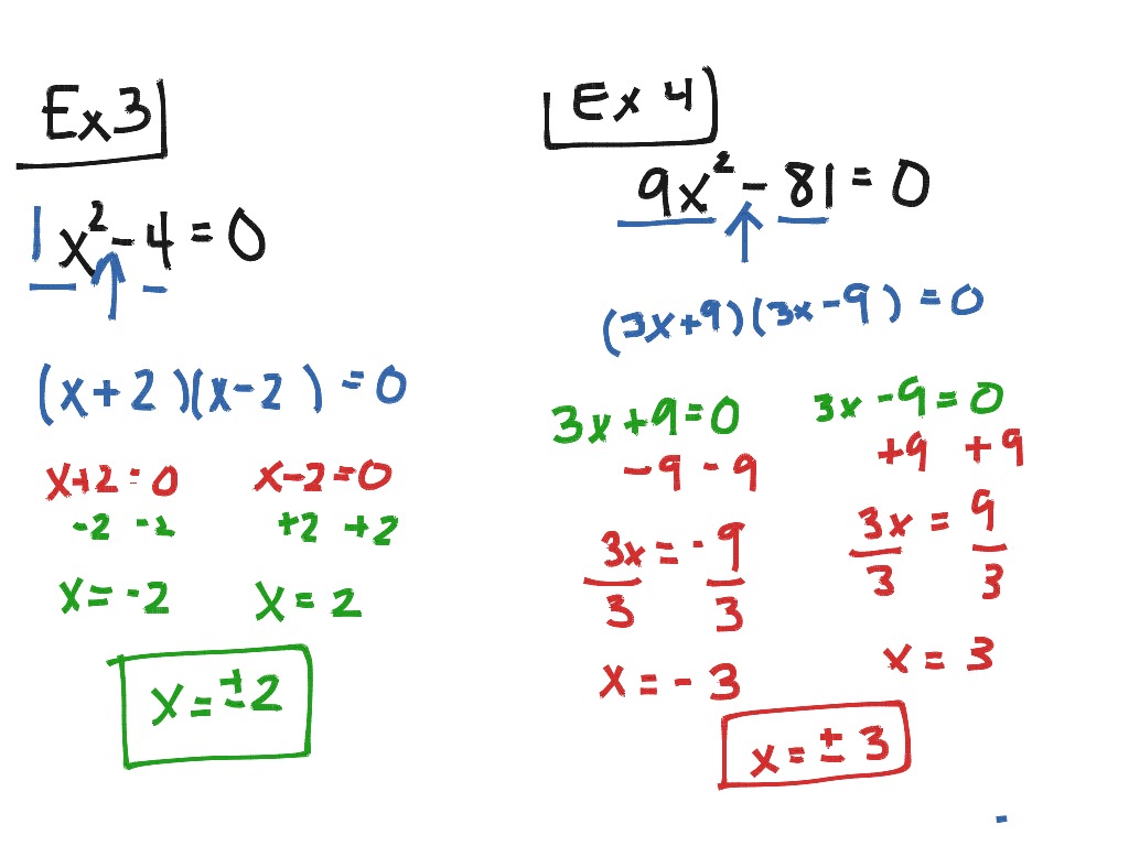 Solving Quadratic Equations | Math, Algebra 2 | ShowMe