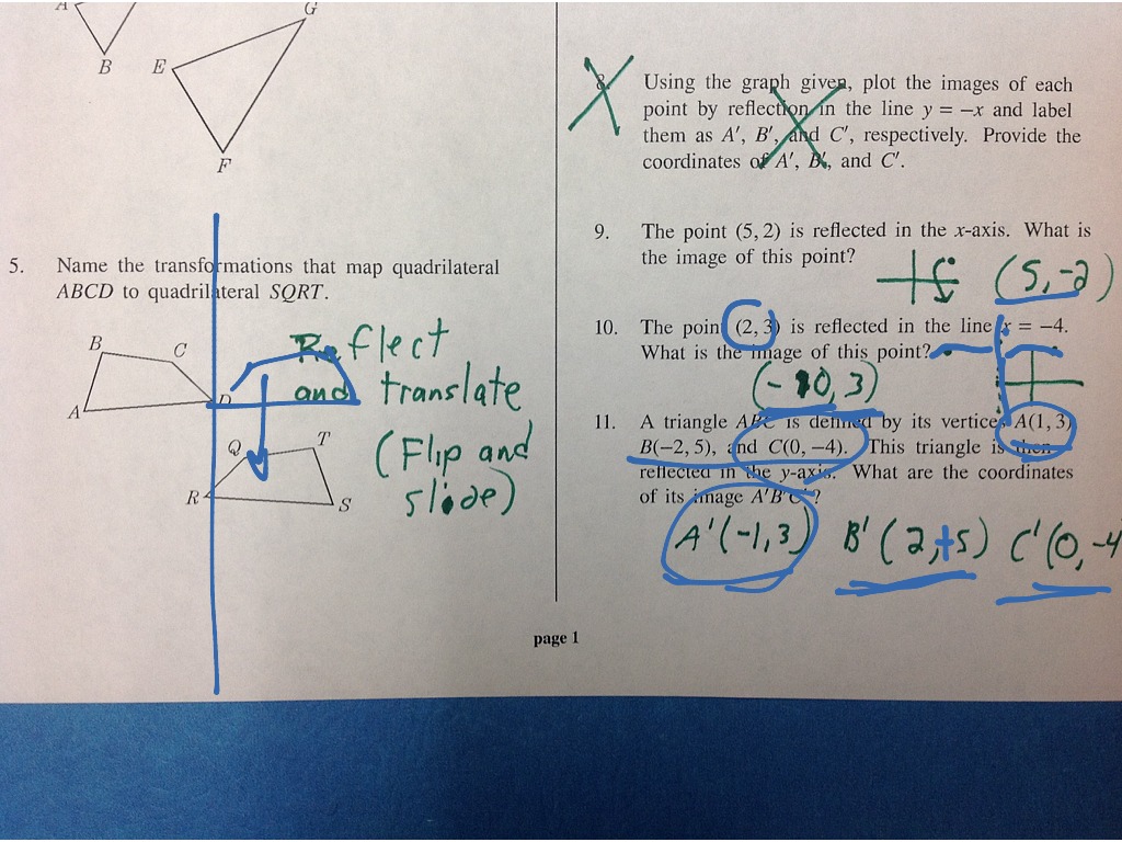 ST 2 Basic transformations | Math, geometry | ShowMe