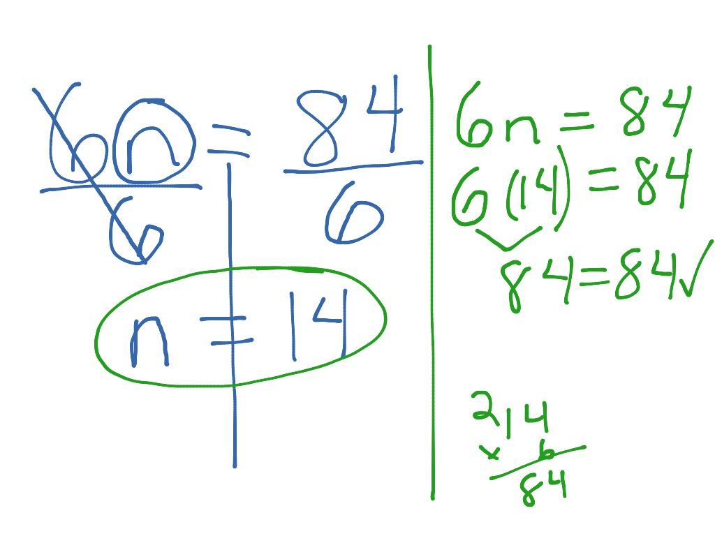 Multiplication equation | Math, Algebra, solving-equations, Middle ...